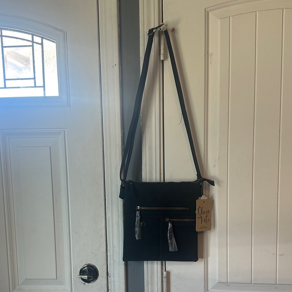 Olivia and Kate Black Crossbody Bag